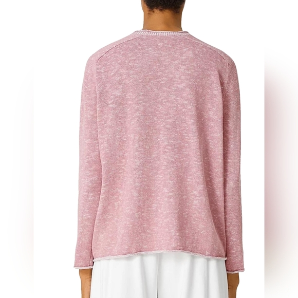 EILEEN FISHER  WOMEN'S CREW NECK SADDLE PULLOVER SWEATER SIZE MEDIUM - Picture 3 of 5